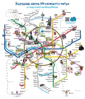 Агентство NewsEffector выпустило «Народную» карту метрополитена Москвы