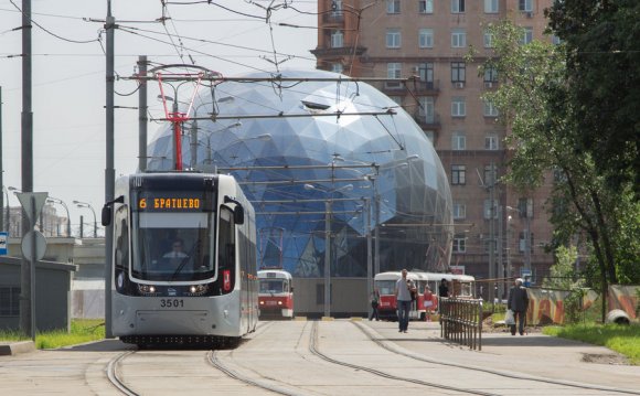 Trams In Moscow