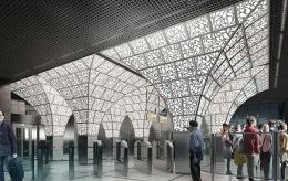 Станция метро Новопеределкино. United Riga Architects. 2014 год